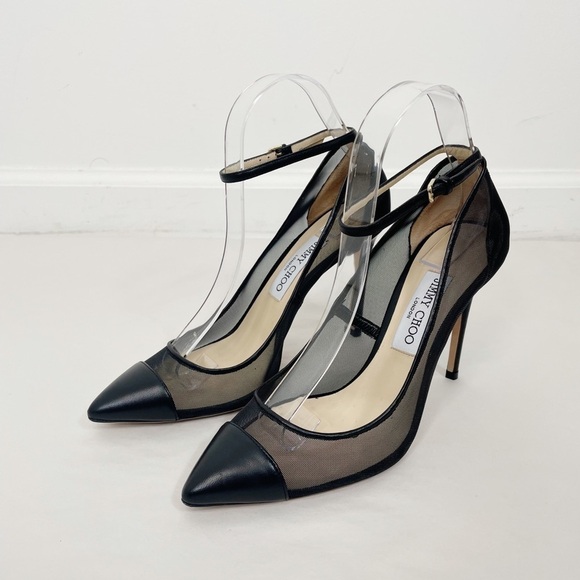 Jimmy Choo Tower Mesh Heel Pump - Picture 2 of 10